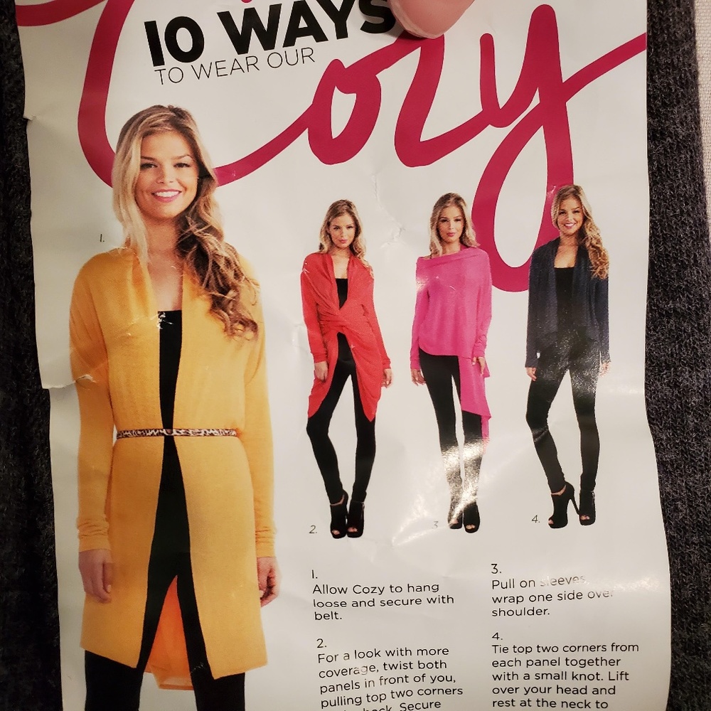 2/$20 NWT 10 ways to wear sweater shirt cardigan